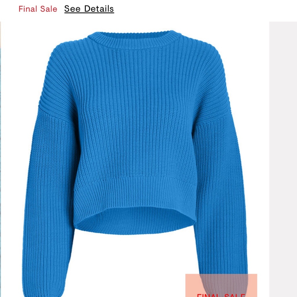 A.L.C. Blue Crew Neck Sweater